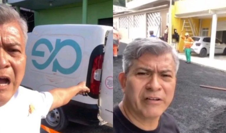 Morador se revolta após Águas de Manaus abrir buraco em rua recém-recapeada no Zumbi